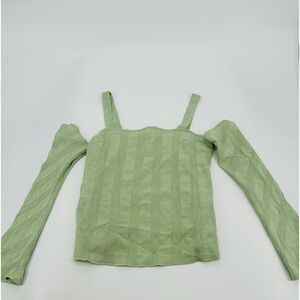 Topshop- green drop sleeve tank- size 8- NWOT
